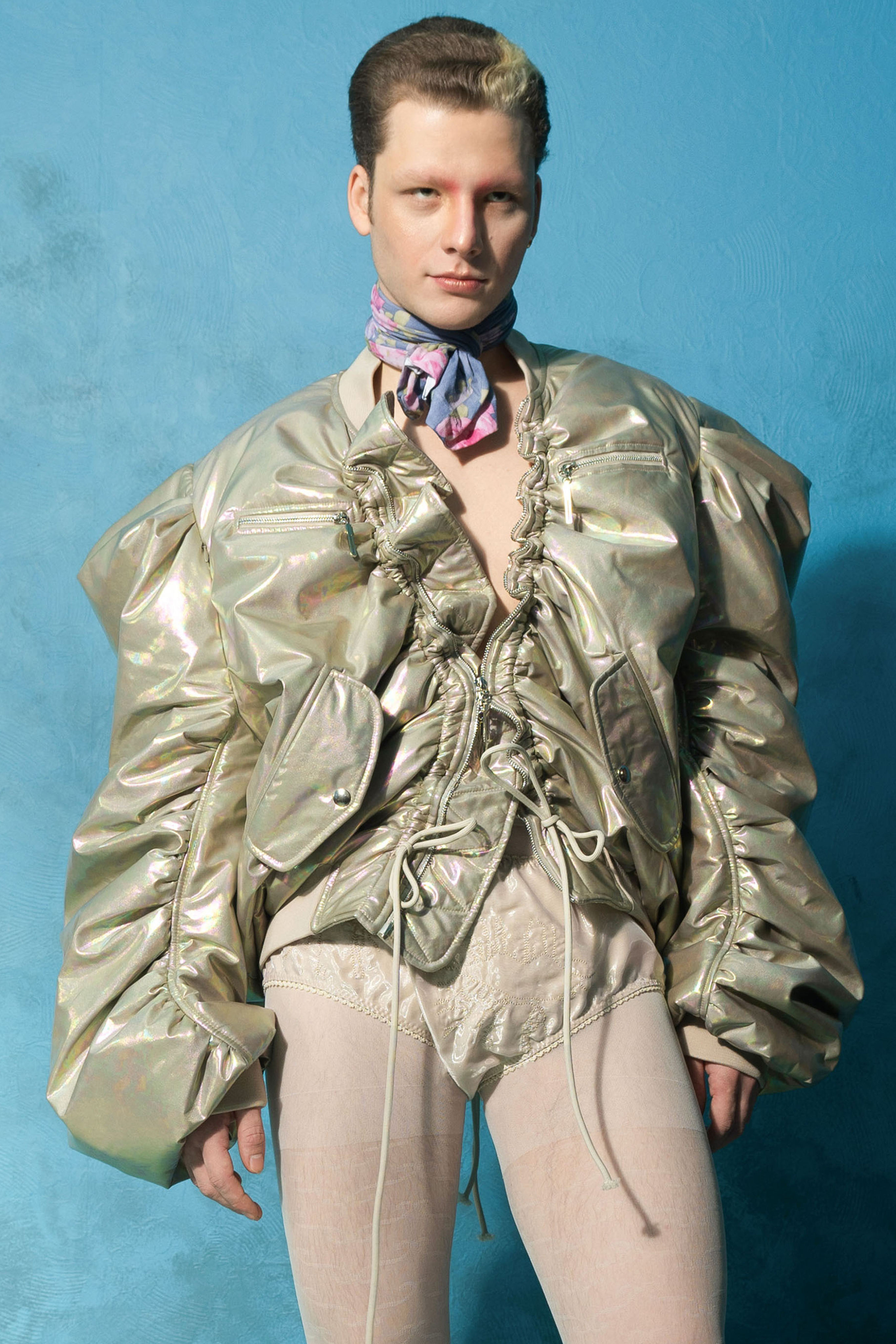 GOLDEN PETROL FAIRY VOLUMINOUS BOMBER