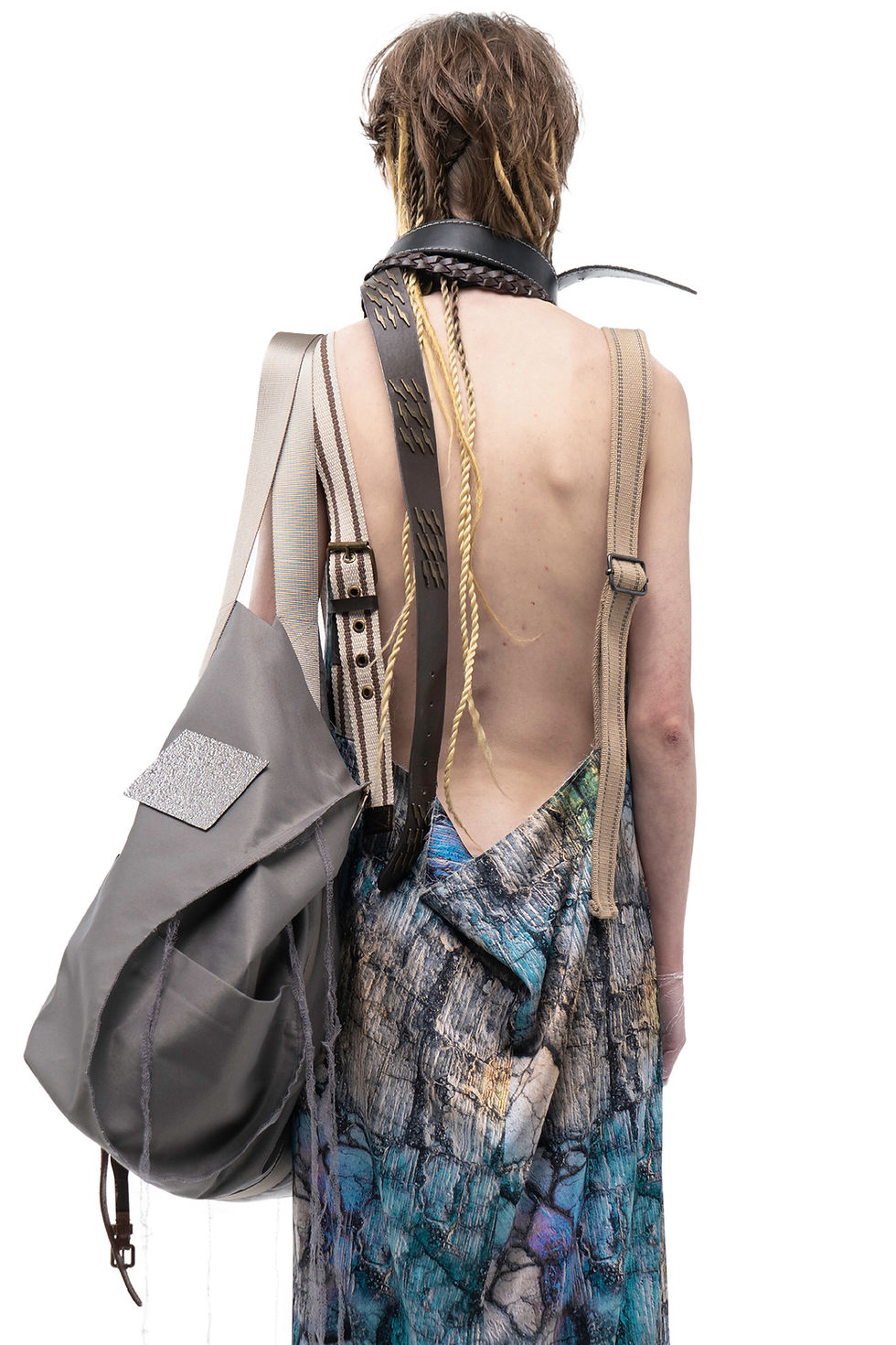 Thumbnail: NOMAD SILVER ROOTED BAG(CK)PACK W/ DETACHABLE MOSS DETAILS & PATCHES