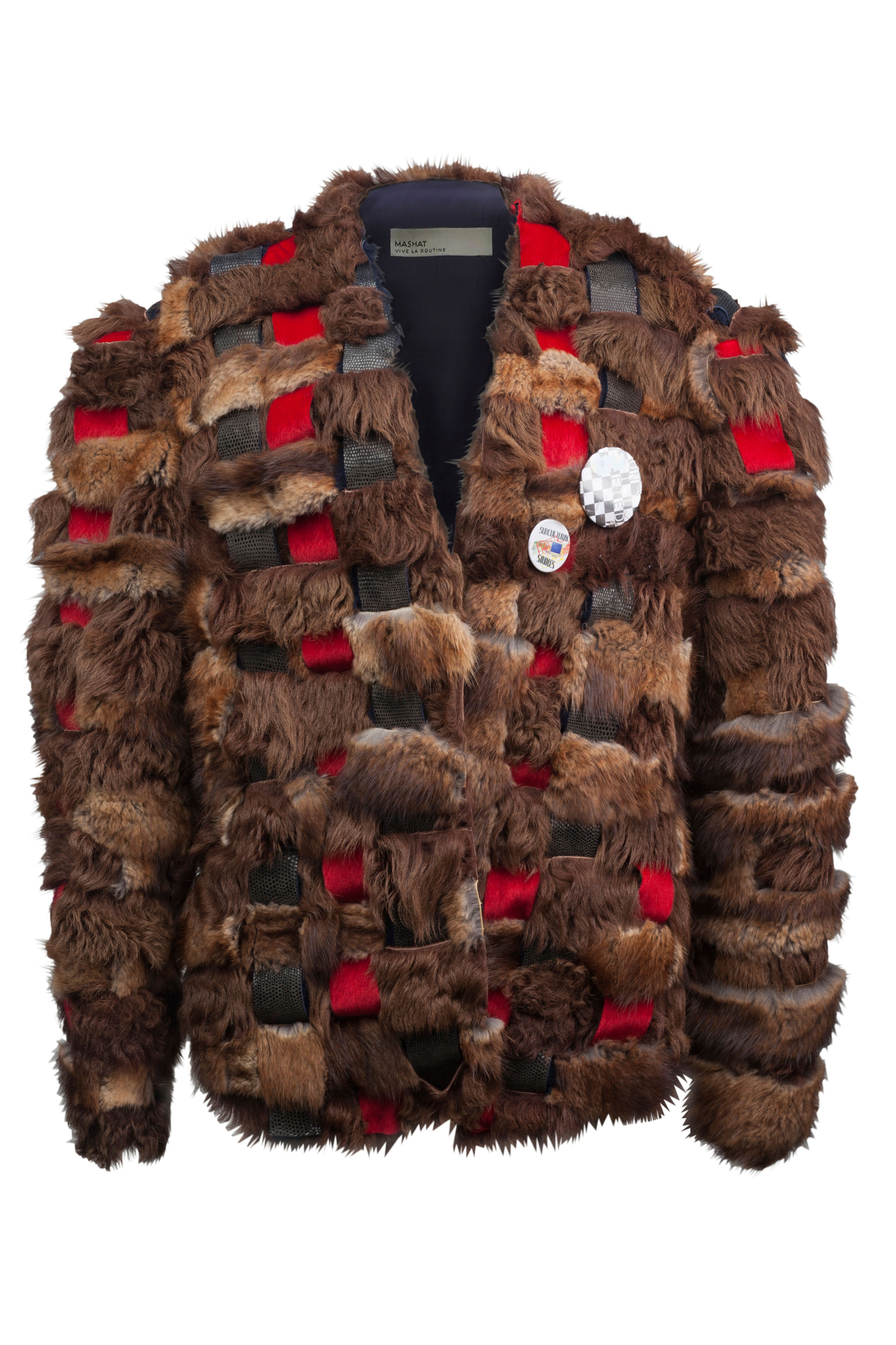 ПЛЕТЕНА ШУБА З АПСАЙКЛ ХУТРА