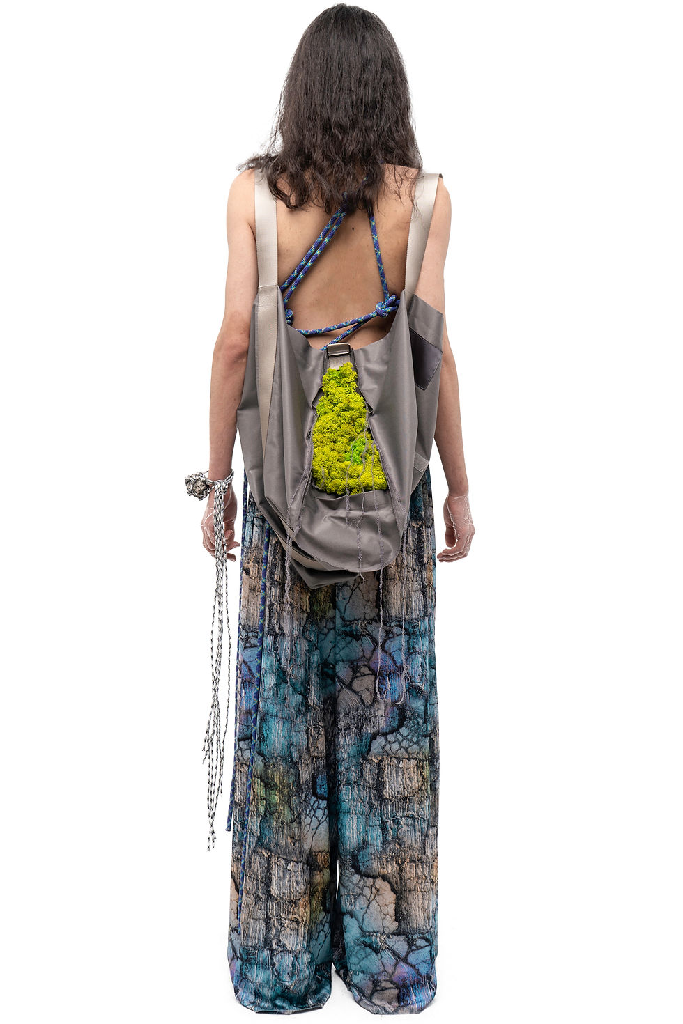 Thumbnail: NOMAD SILVER ROOTED BAG(CK)PACK W/ DETACHABLE MOSS DETAILS & PATCHES