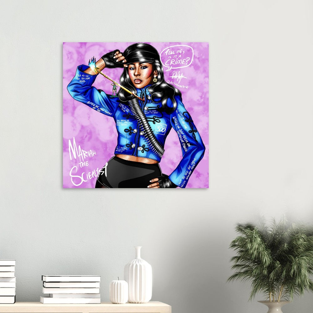 Mariah the Scientist Discography Premium Semi-Glossy Paper Poster