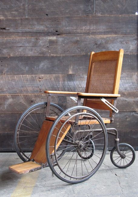 Antique wheelchair