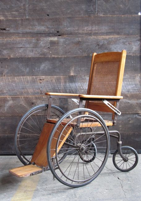 Antique wheelchair