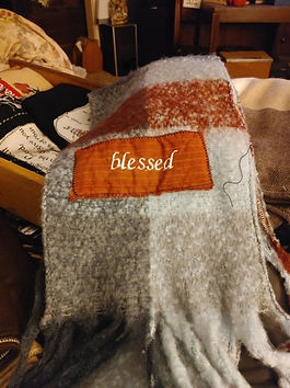 Blessed scarf beige rust color.jpg