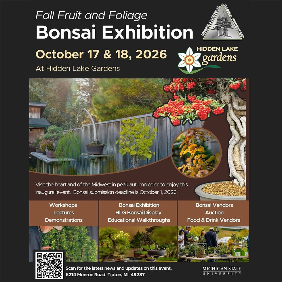 Fall Fruit & Foliage Bonsai Exhibition