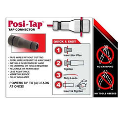 Posi-Tap Mini size connectors for 18 gauge wire, 20 pieces Posi-Tap Mini size connectors for 18 gauge wire, 20 pieces