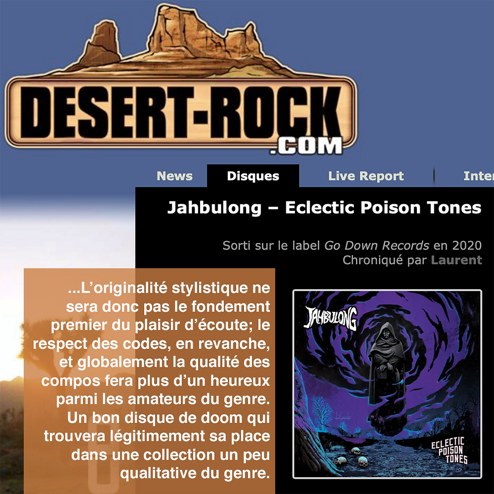 Thumbnail: JAHBULONG - Eclectic Poison Tones