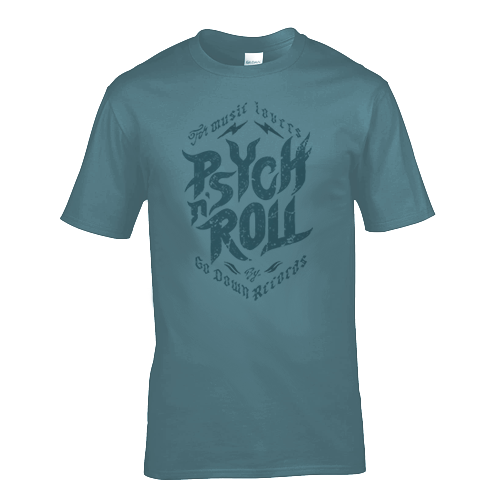 Thumbnail: GDR Psych'n'Roll Tee front view | azure