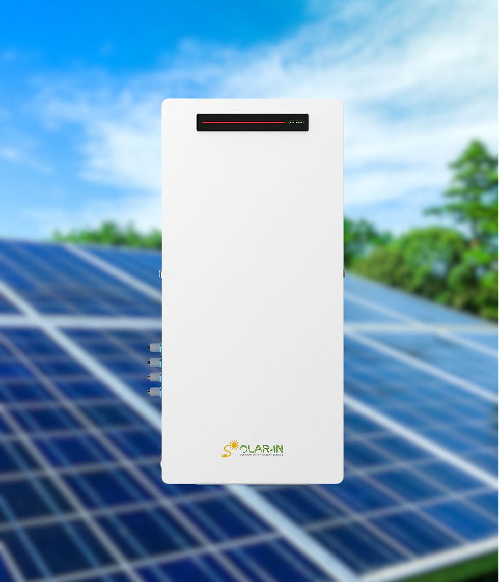 Low voltage blade home battery, designed by the belgian manufacturer Solar-In
