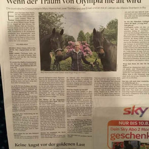Mary Hanna featured in Die Welt , the global German Newspaper
