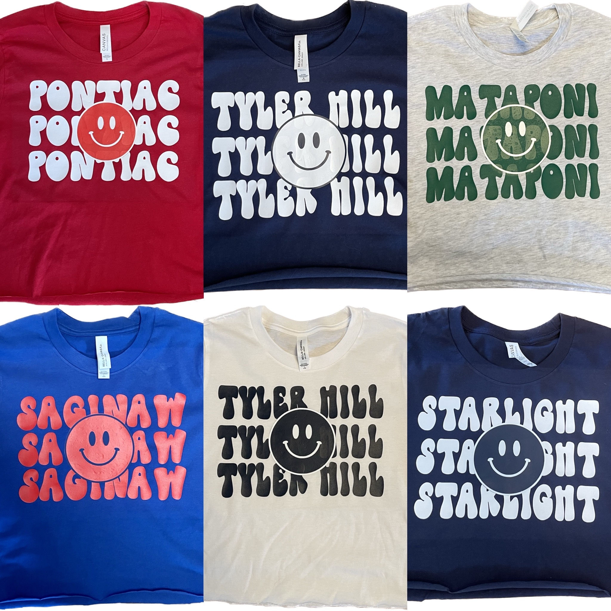 Retro Smiley Cropped Tee