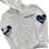 Thumbnail: Hand Embroidered Tie Dyed Patch Zip Up Hoodie
