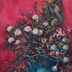 Wildflowers in a pitcher