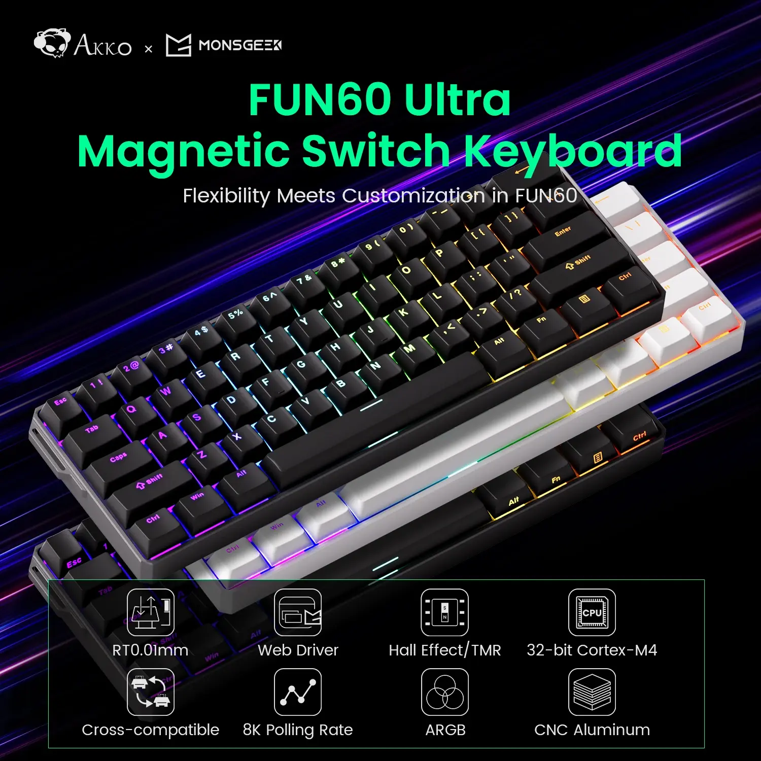 MonsGeek FUN60 Ultra Mechanical Gaming Keyboard