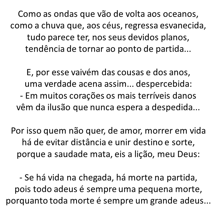 A imagem apresenta um soneto sobre a saudade. uma poesia de José Luiz D'Amico. Texto em fundo branco.