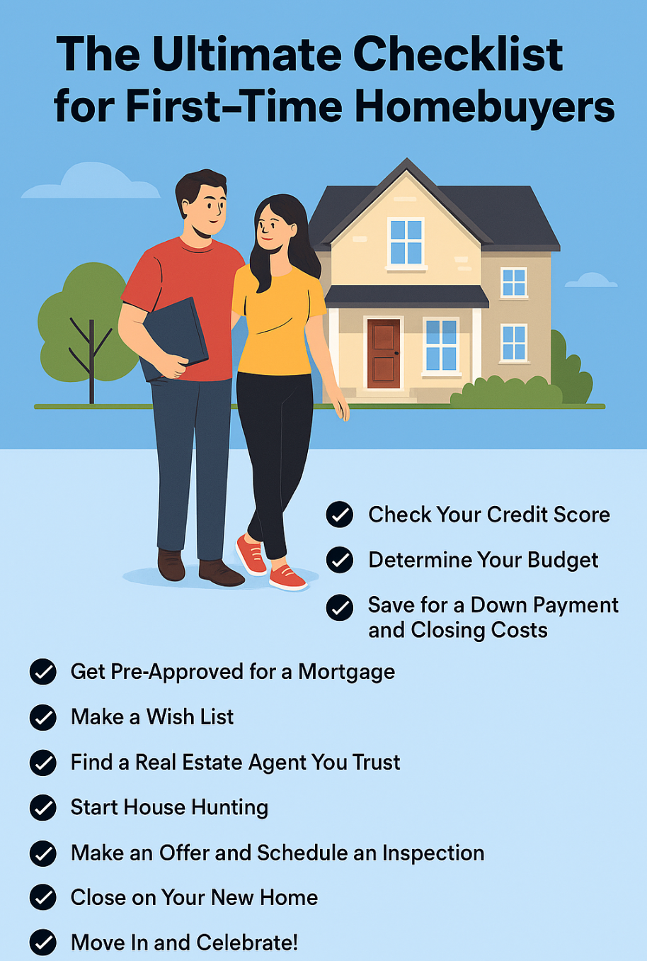 The Ultimate Checklist for First-Time Homebuyers