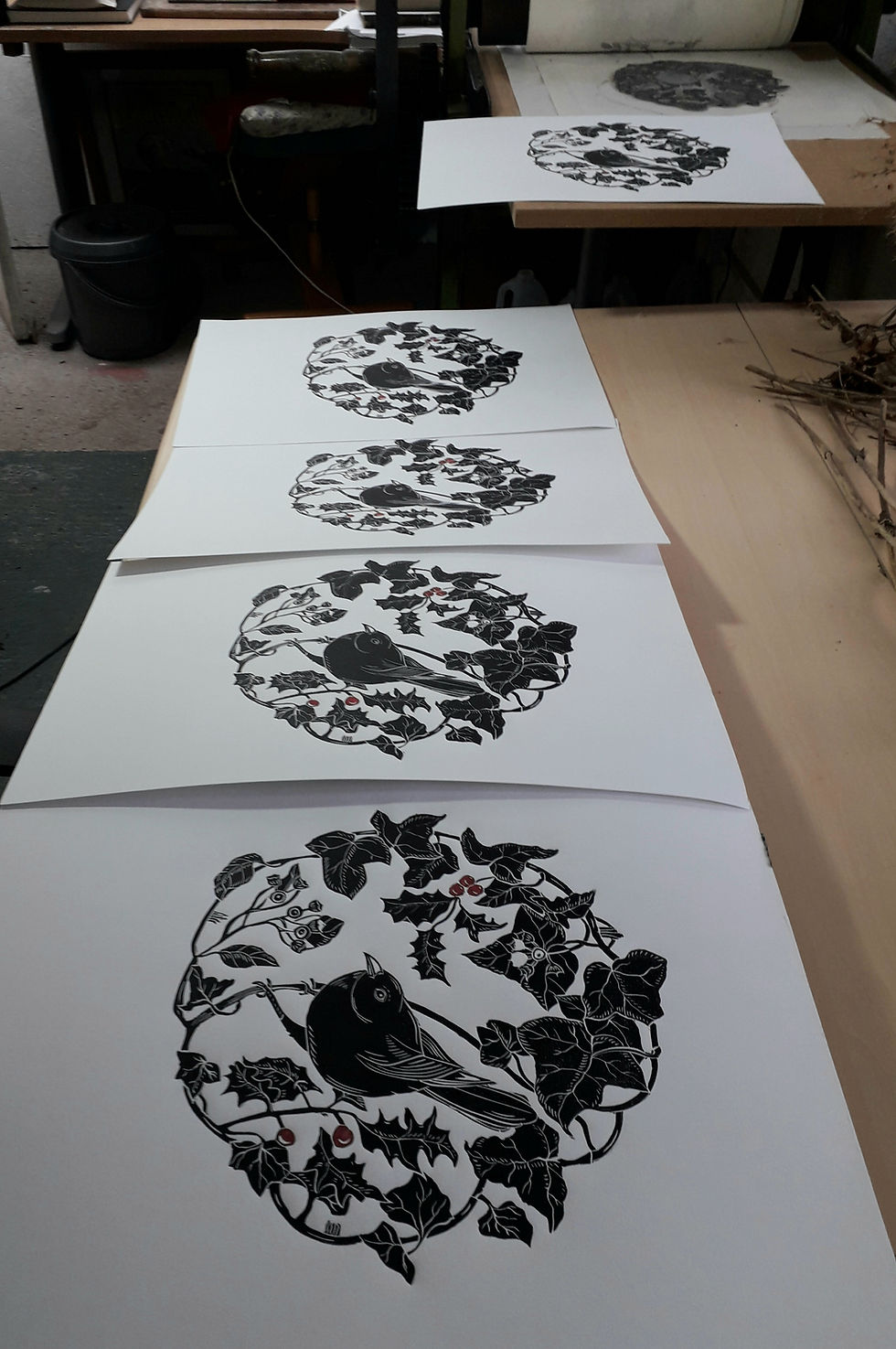 Thumbnail: Limited edition prints for Blackbird in Winter