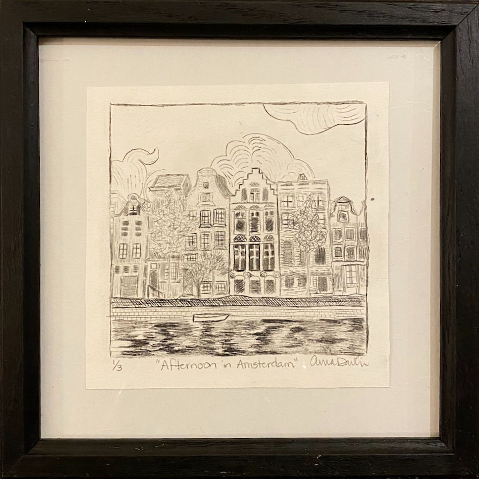 Afternoon in Amsterdam, framed