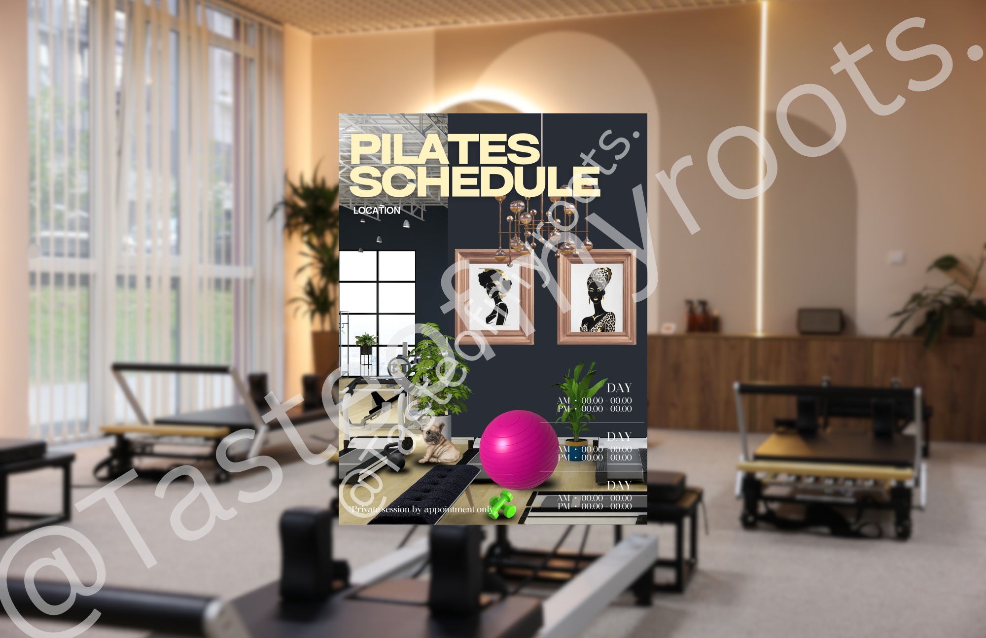 Pilates Poster For Pilates Studio