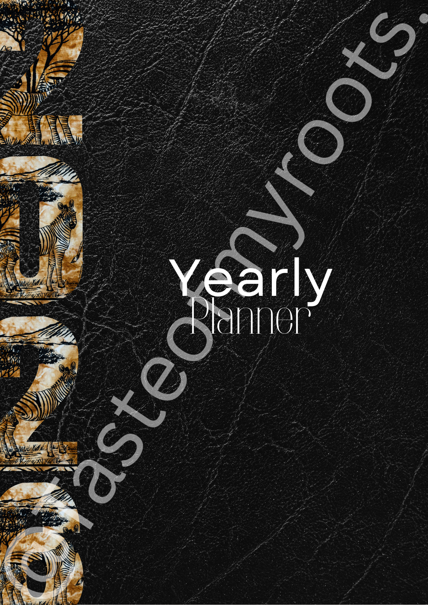 2026 Yearly Planner: Afrocentric Canva Template (Digital Download)