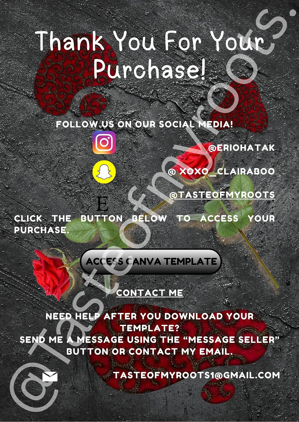 Thumbnail: Wallpaper/Screensaver Template : Afrocentric Printable (Canva, Digital Download)