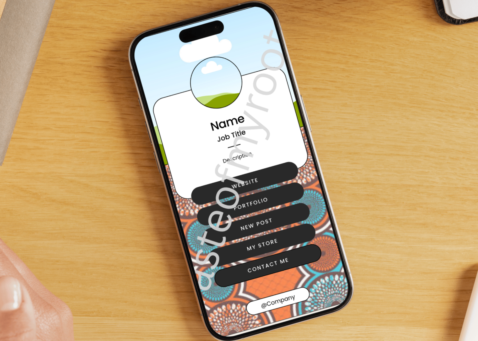 Afrocentric LinkInBio Design Now Available: Afrocentric-theme & Printable