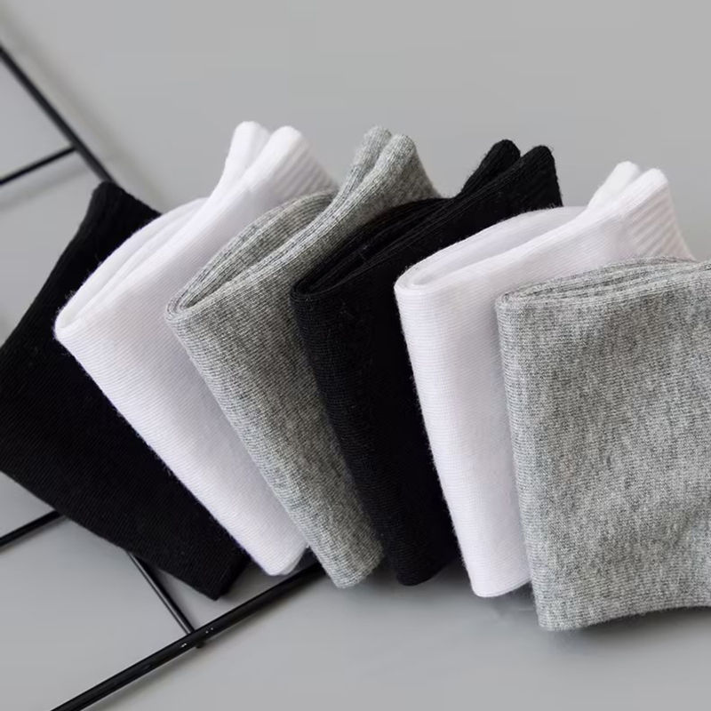Miniatura: 12 Pairs, Short Boat Socks, Men's Cotton Socks, Lightweight, Breathable, Short S