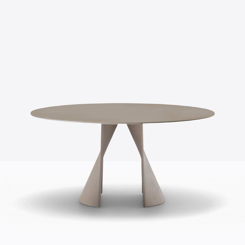 Table outdoor Anemos avec base en aluminium à double courbe