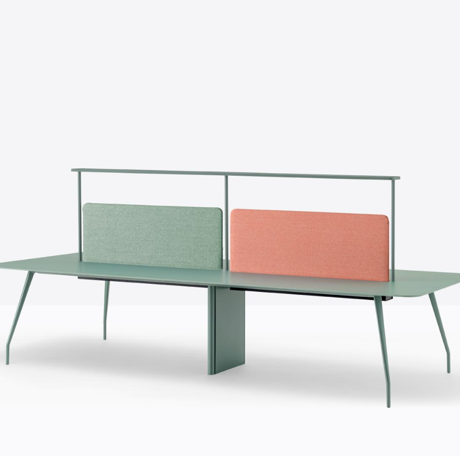 Système d’éclairage LED avec structure centrale en pont et espace supérieur pour objets ou plantes