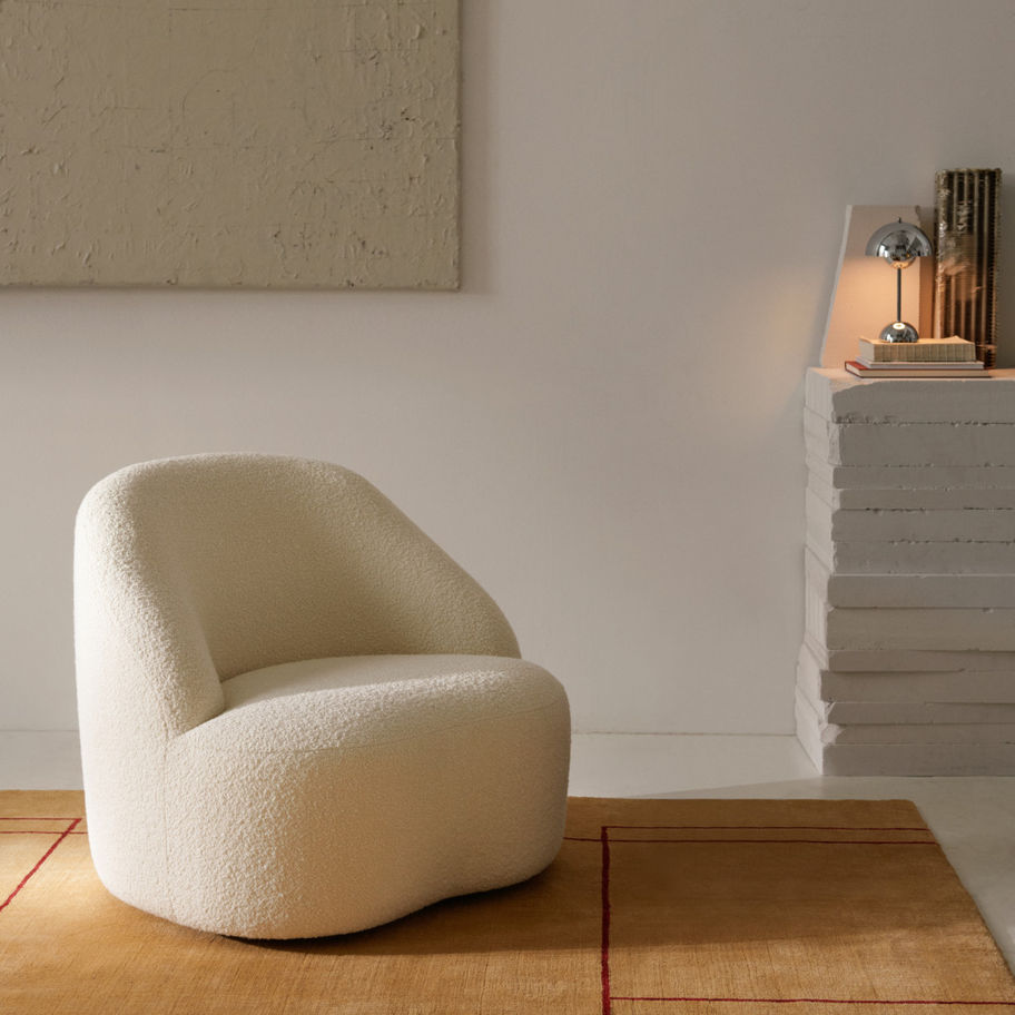 Fauteuil lounge Marga au design confortable et chaleureux