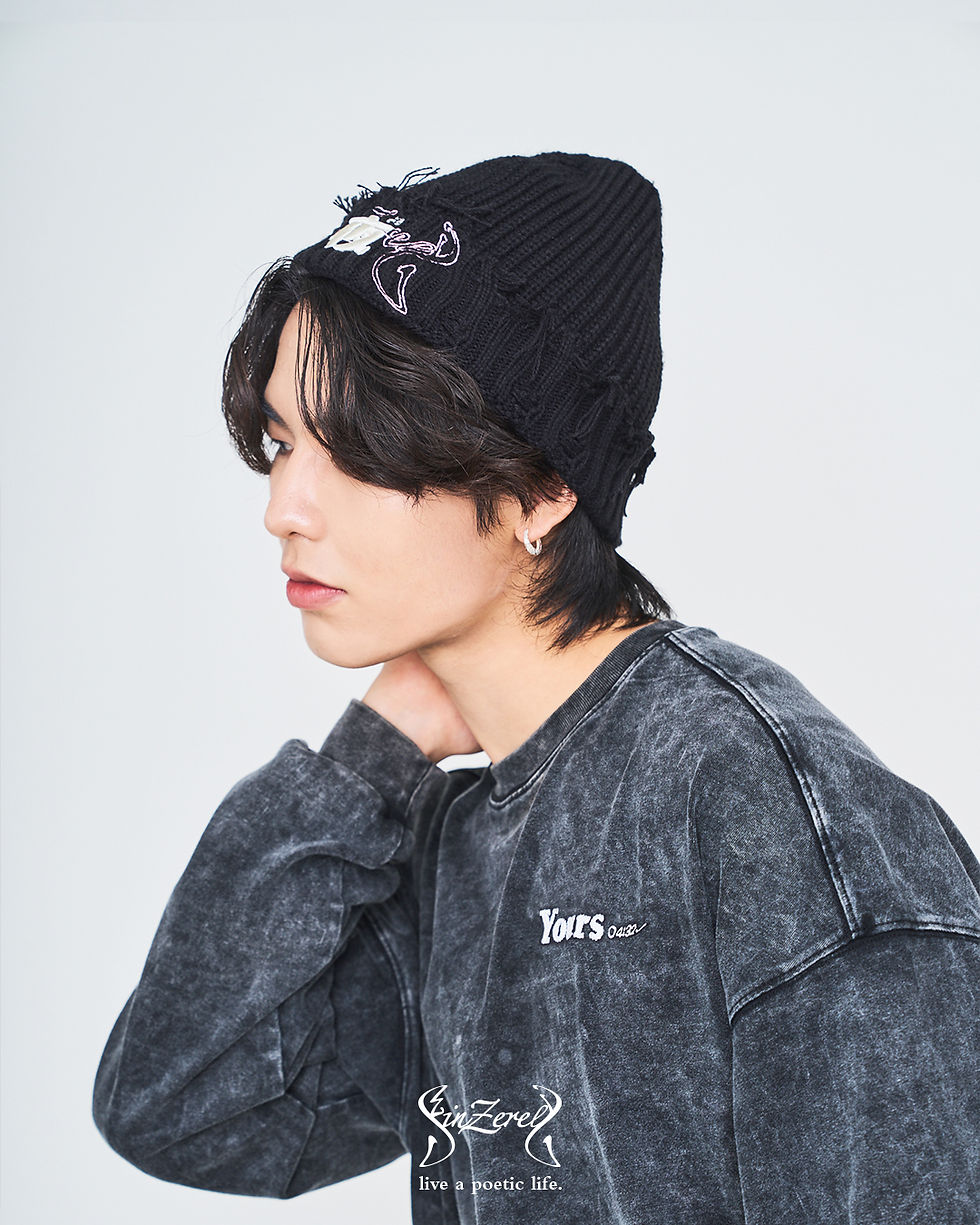 Thumbnail: 《III：夜》仿舊冷帽 YORU DISTRESSED BEANIE