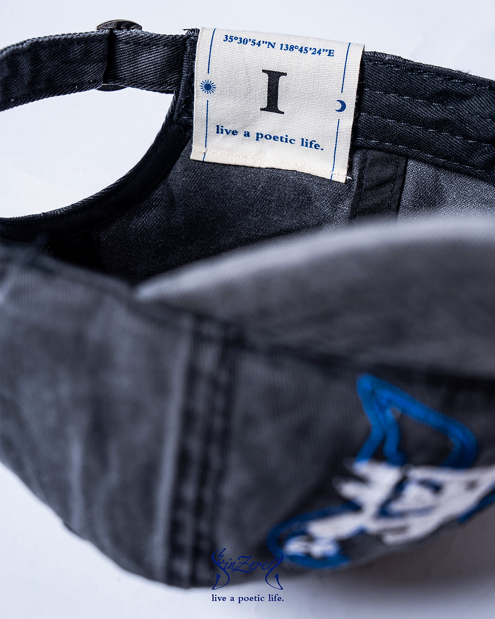 Thumbnail: 【先行套裝】《I：浮游》刺繡勾破棒球帽 FLOATIN' DISTRESSED CAP + 浮游限定徽章LIMITED PIN SET