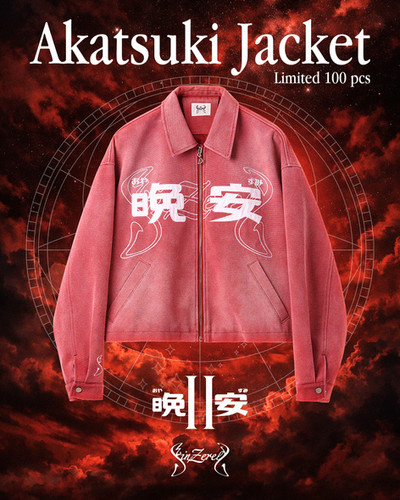 《赤月》晚安洗水夾克 AKATSUKI JACKET | SINZERELY