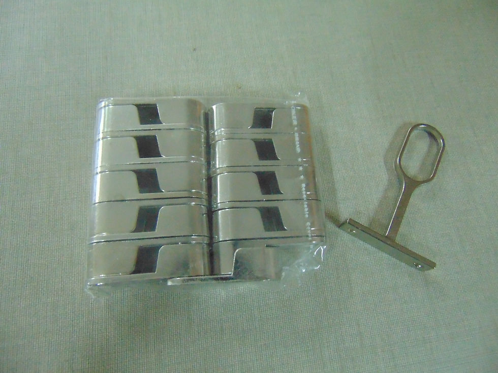 SUPORTES P/VARAO ROUPEIRO ANODIZADO