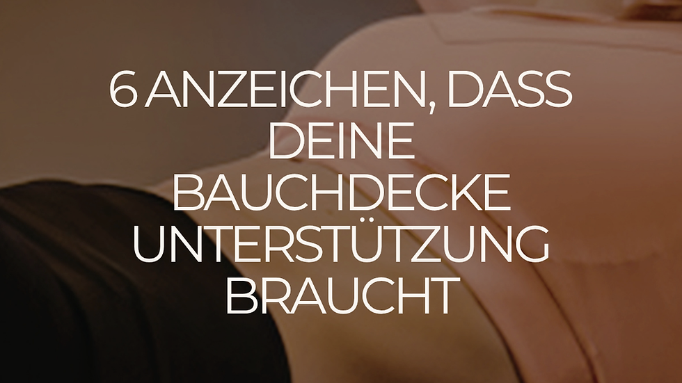 Rektusdiastase Übungen – Bauchdecke nach Schwangerschaft funktionell trainieren