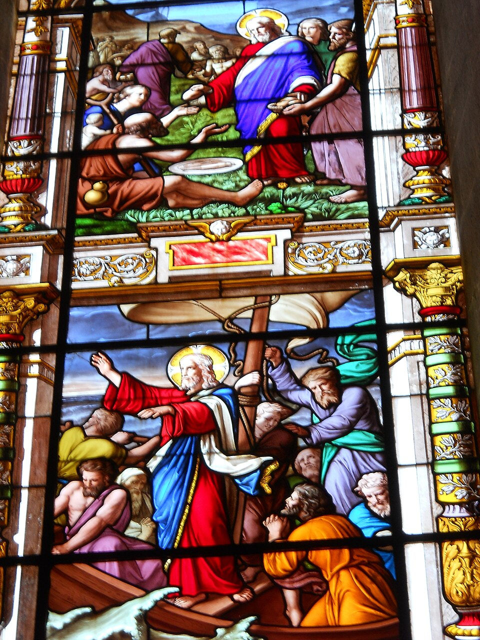 Vitrail de l'église Saint Louis La Roche sur Yon (Vendée