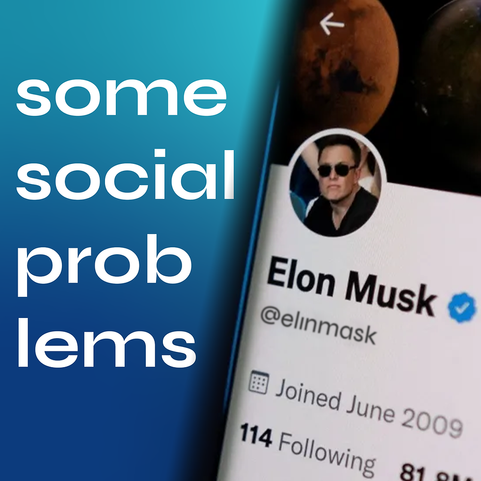 some social media problems