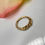 Thumbnail: Pupil Hall Otherworldly Seam Ring 14k Yellow Gold