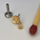 Thumbnail: Pupil Hall Bitty Oopsie Daisy V Genuine White Sapphire 14k Yellow Gold