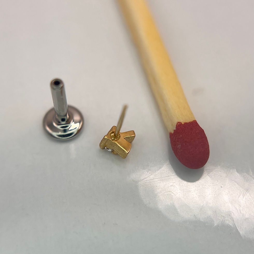Thumbnail: Pupil Hall Sprite Genuine Diamond 14k Yellow Gold