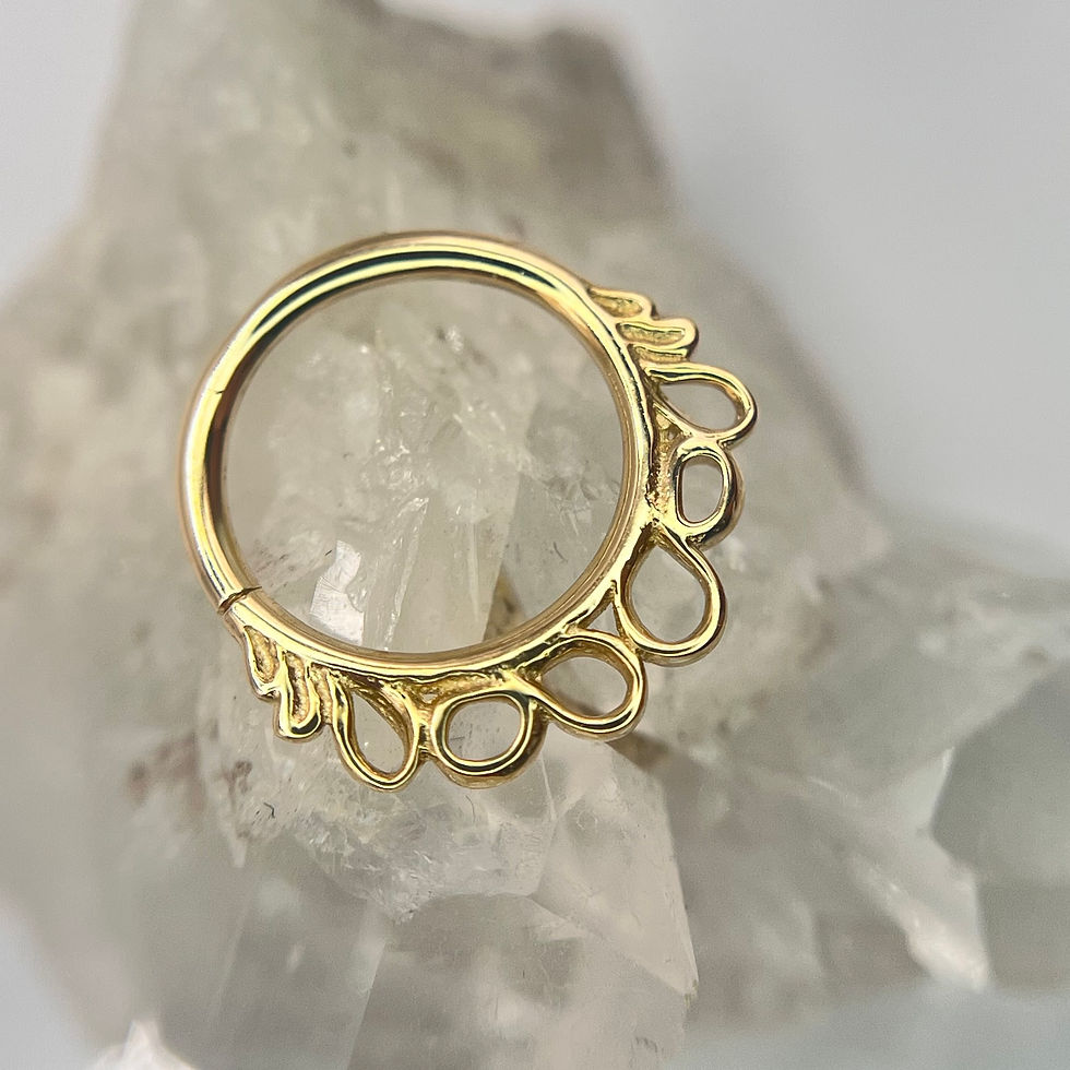 Thumbnail: Pupil Hall Whole New Mess Seam Ring 14k Yellow Gold