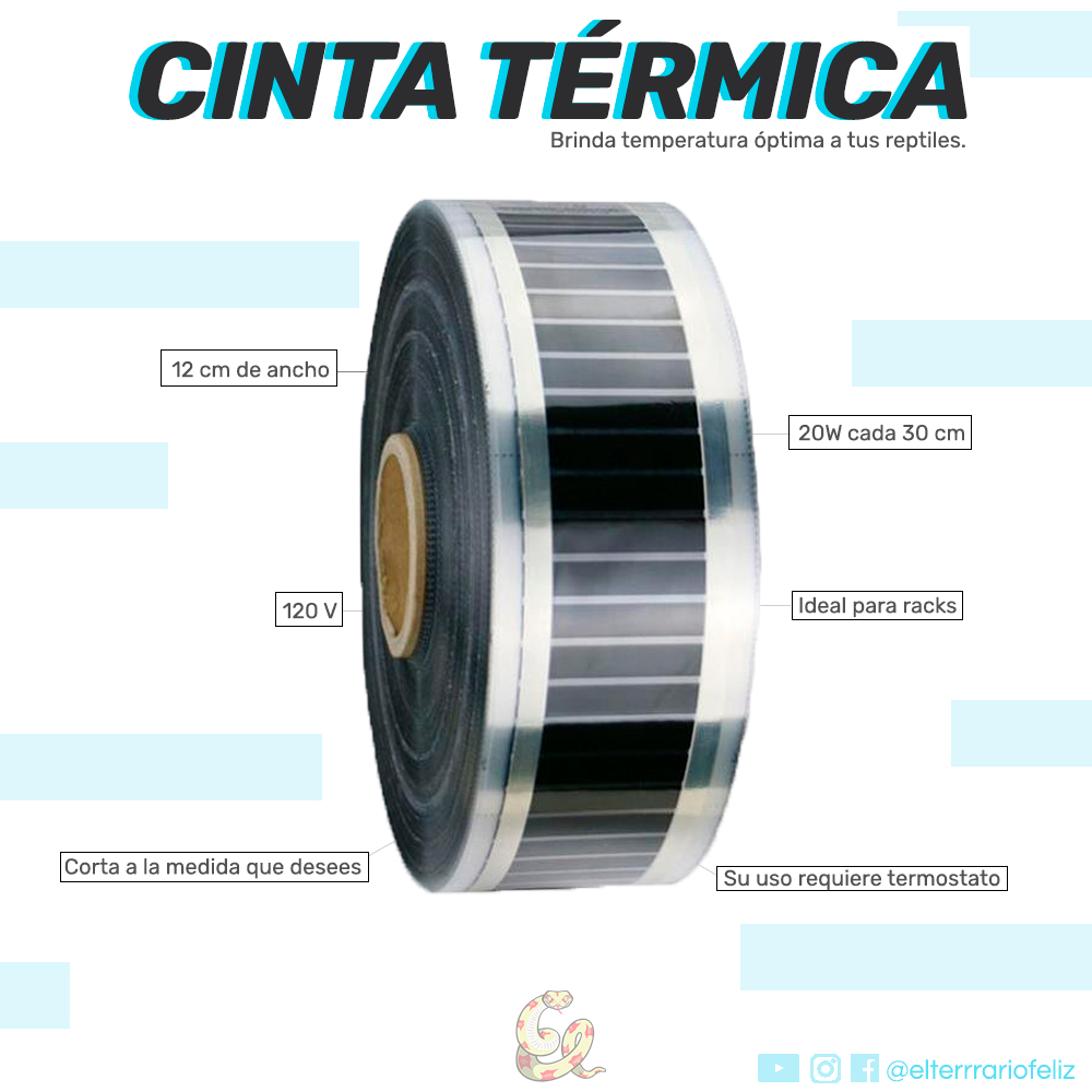 CINTA TÉRMICA 12 CM DE ANCHO.