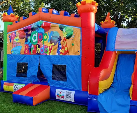Bounce and slide combo rental for kids birthday parties in Toronto and the GTA.