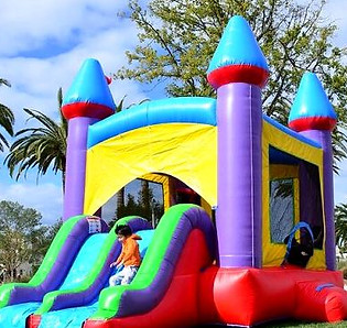 Jelly Bean bounce and slide combo rental for kids birthday parties in Toronto and the GTA.