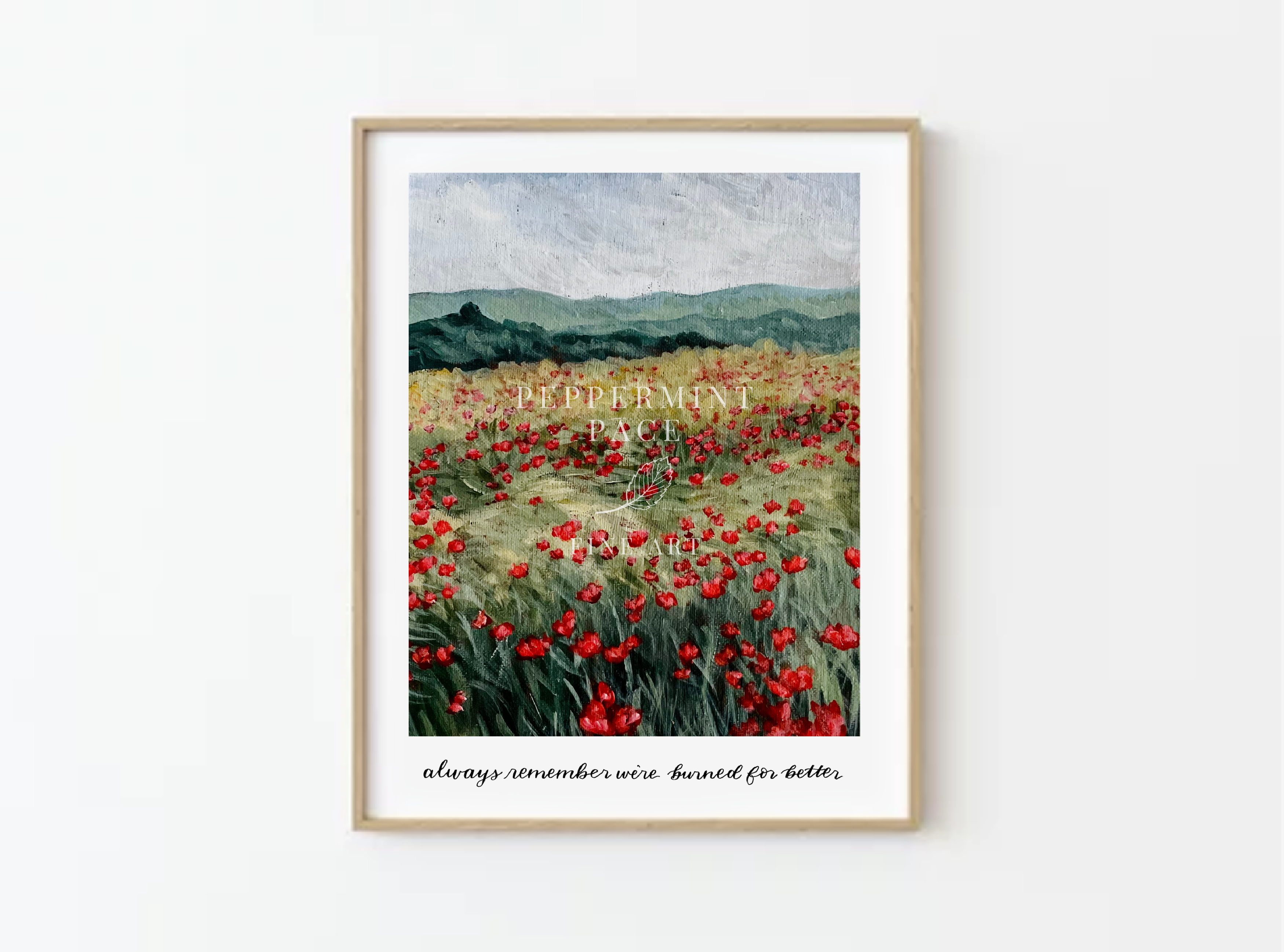 remember we're burned for better print and poster