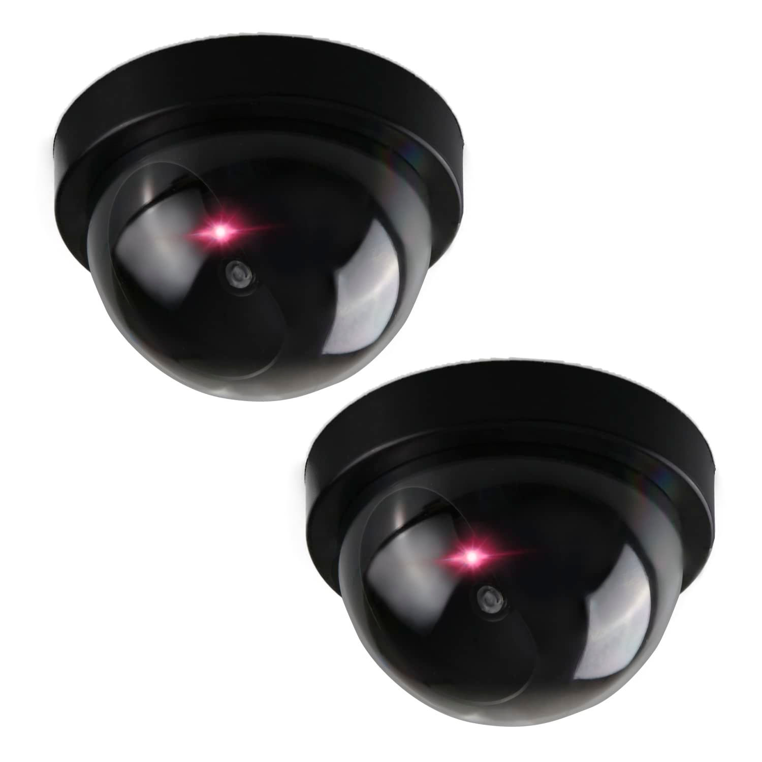 Fake Security Camera - Realistic Set of 2 Fake Security Cameras - Durable Dummy