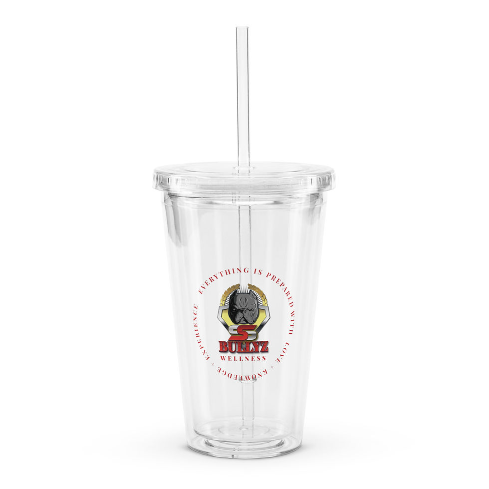 SS BULLYZ Clear plastic tumbler