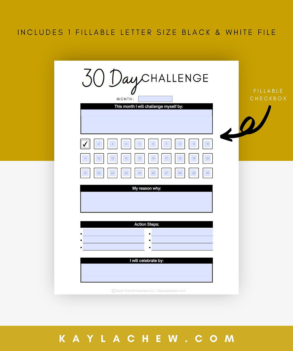 Thumbnail: 30 Day Challenge Printable