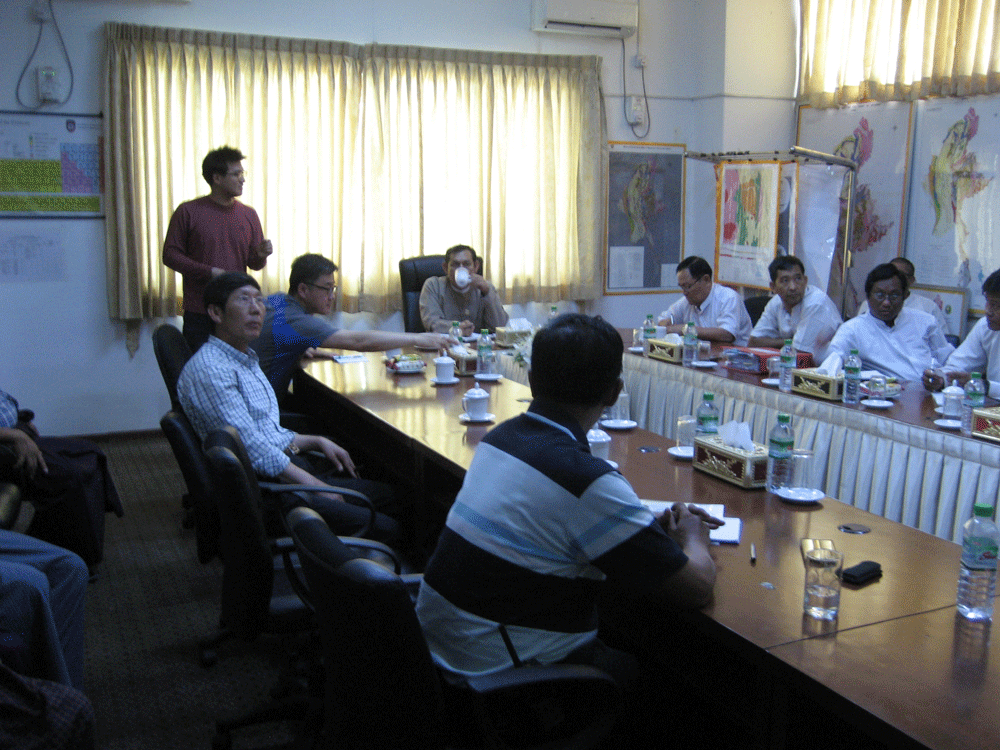 Presentation at DGSE, Myanmar