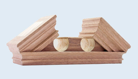 Broken Architectural Pediment Top Complete